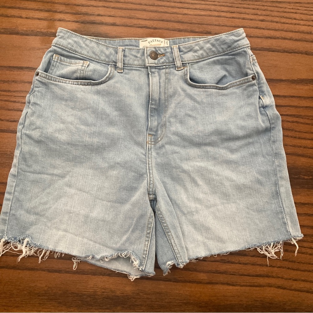 Fat Face Light Blue Jean Shorts
